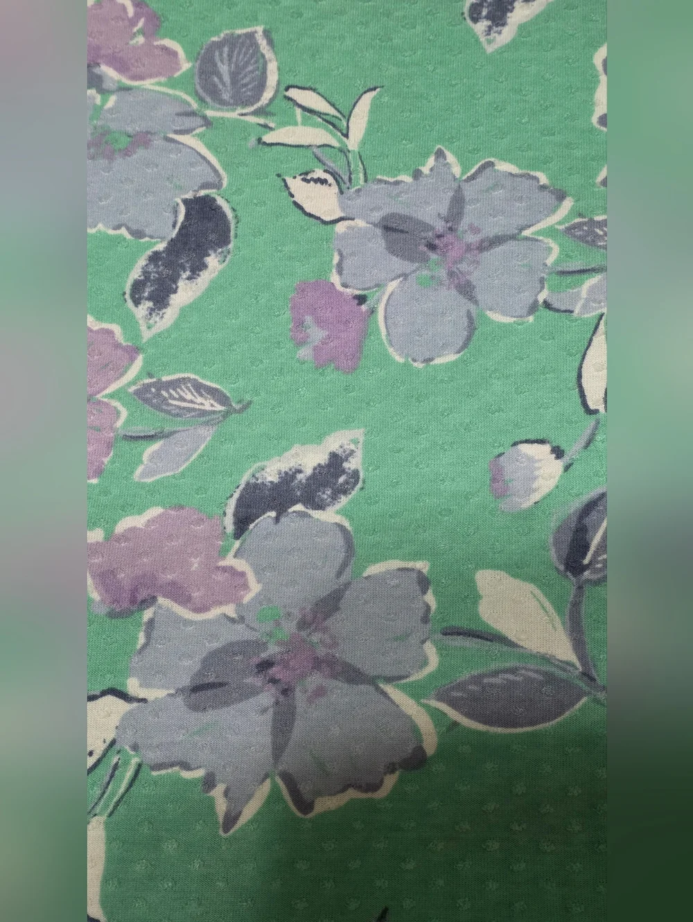 Ruby Rd. Pastel Colors Floral Tie-Hem Short Sleeve Top Women's Size 3X - Picture 9 of 10